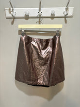 Load image into Gallery viewer, Abercrombie and Fitch Faux Leather Metallic Skirt

