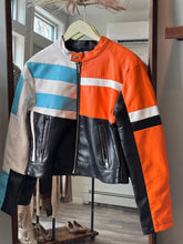 Load image into Gallery viewer, Multicolor Moto Faux Leather Jacket

