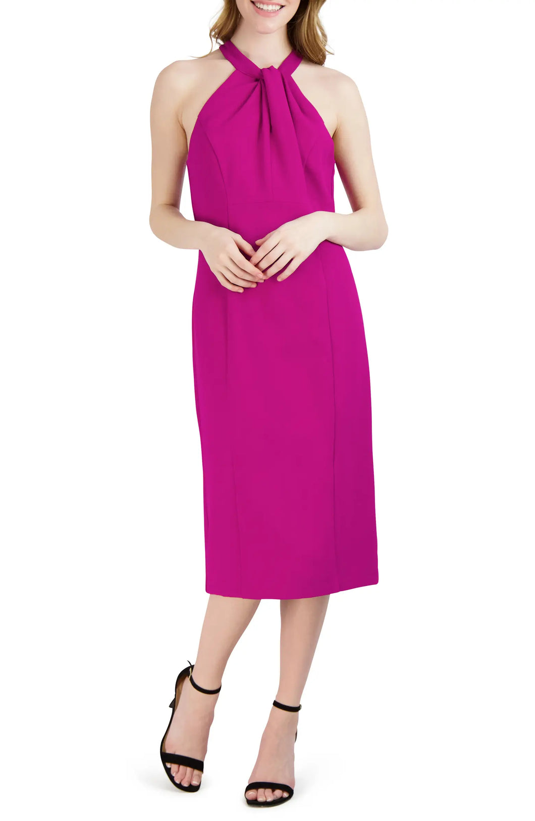 Julia Jordan Hot Pink Sleeveless Dress