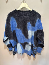 Load image into Gallery viewer, Iridium Blue Color Alpaca Blend Sweater
