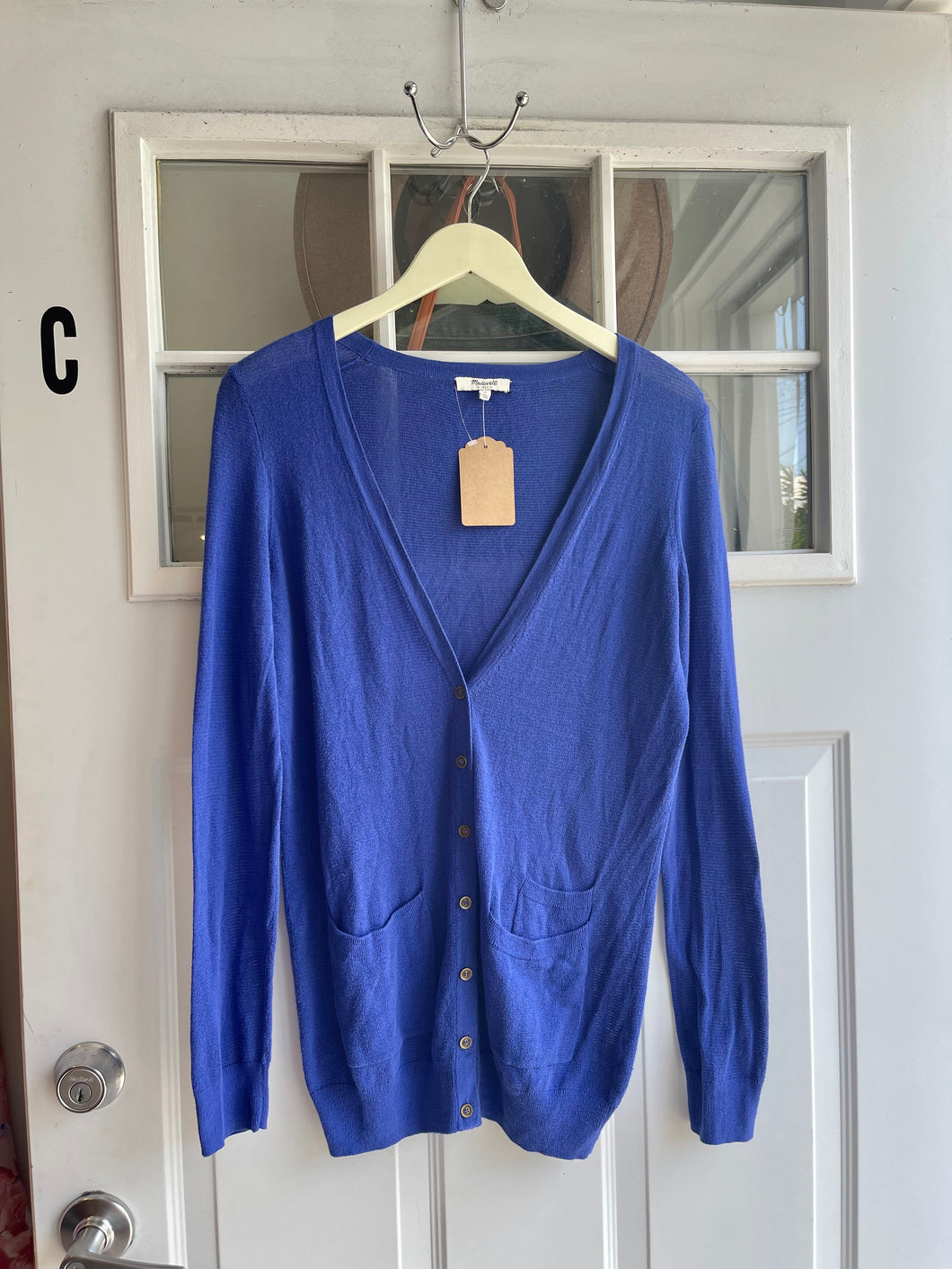 Madewell Blue Light Knit Cardigan