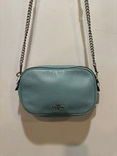 Load image into Gallery viewer, Coach Teal Leather Crossbody Bag
