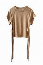 Load image into Gallery viewer, Tan Terry Front Tie Top
