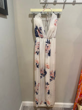 Load image into Gallery viewer, White Floral Open Back Maxi
