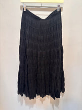 Load image into Gallery viewer, Black Tiered Maxi Skirt
