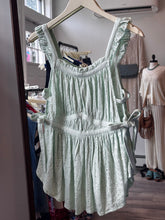 Load image into Gallery viewer, Free People Green Eyelet Babydoll Top
