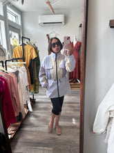Load image into Gallery viewer, Lilac Multicolor 3/4 Windbreaker Jacket
