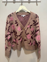 Load image into Gallery viewer, DR2 Tan Multi Floral Cardigan

