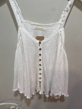 Load image into Gallery viewer, We The Free White Ribbed Hilo Top
