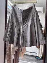Load image into Gallery viewer, Taupe Zipper A Line Skirt
