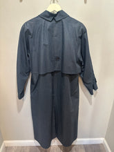 Load image into Gallery viewer, Vintage London Fog Blue Pattern Trench Coat
