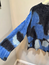Load image into Gallery viewer, Iridium Blue Color Alpaca Blend Sweater
