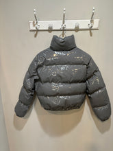 Load image into Gallery viewer, Pretty Little Think Grey Patent Leather Puffer Jacket

