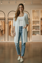 Load image into Gallery viewer, Eileen Fisher White Cardigan
