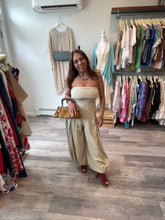 Load image into Gallery viewer, Free-est x Free People Khaki Barrel Jumpsuit

