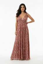 Load image into Gallery viewer, Altard State Mauve Gold Maxi Dress
