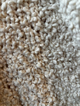 Load image into Gallery viewer, Vintage Cream Textured Fringe Shawl
