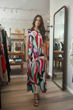 Load image into Gallery viewer, Farm Rio Multicolor Pattern Midi Dress
