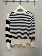 Load image into Gallery viewer, Jason Wu Knit Asymmetrical Striped Top
