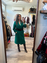 Load image into Gallery viewer, Vintage Green Wooly Coat
