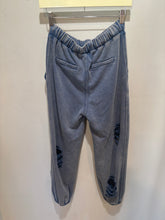 Load image into Gallery viewer, POL Blue Washed Distressed Jogger Pants
