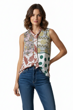 Load image into Gallery viewer, Anthropologie Moulinete Pattern Sleeveless Top
