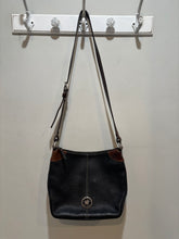 Load image into Gallery viewer, Vintage Dooney &amp; Bourke Black Pebbled Leather Bag
