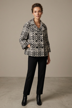 Load image into Gallery viewer, Milly Black Pattern Tweed Sling Jacket
