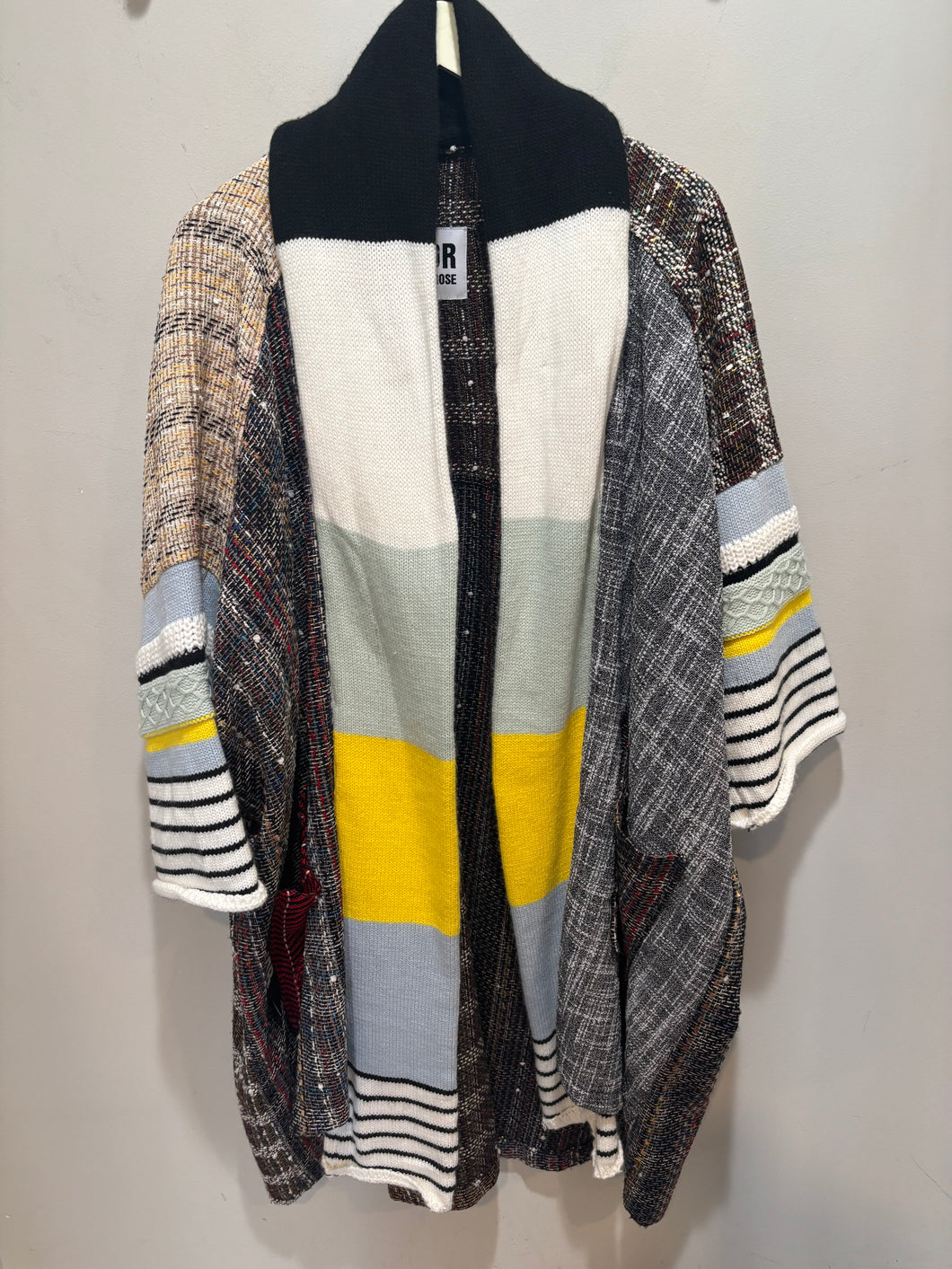 Viadellerose Multicolor Patchwork Textured Duster