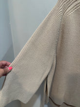 Load image into Gallery viewer, Esby Tan Ribbed Mockneck Sweater
