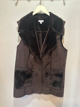 Load image into Gallery viewer, Susan Graver Brown Faux Suede Vest
