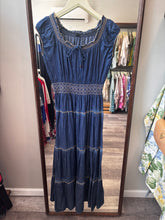 Load image into Gallery viewer, Lapis Medium Wash Chambray Maxi Dress
