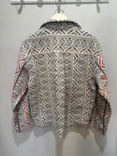 Load image into Gallery viewer, Verb Cream Textured Aztec Embroidered Jacket
