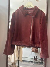 Load image into Gallery viewer, Rust Teddy Suede Jacket
