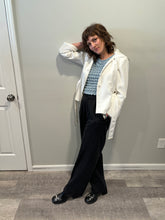Load image into Gallery viewer, Zara Woman White Sailor Collar Jacket
