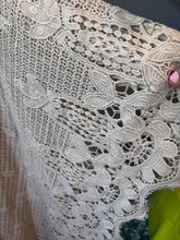 Load image into Gallery viewer, Vintage Cream Crochet Kaftan
