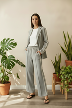 Load image into Gallery viewer, Grey 2 Piece Athletic Pants Set
