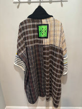 Load image into Gallery viewer, Viadellerose Multicolor Patchwork Textured Duster
