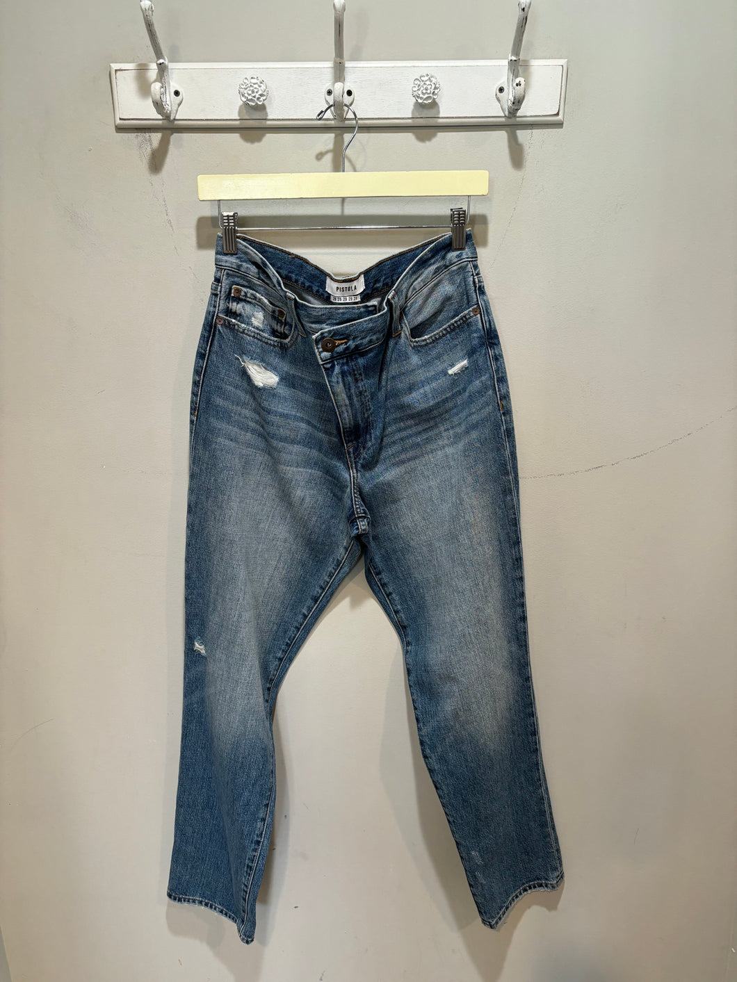 Pistola Lightwash Asymmetrical Jeans