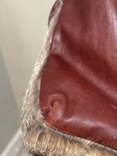 Load image into Gallery viewer, Vintage Claremonte Woven Leather &amp; Fur Tote with Fringe
