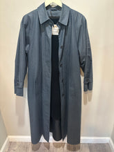 Load image into Gallery viewer, Vintage London Fog Blue Pattern Trench Coat
