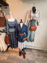 Load image into Gallery viewer, Idlywild Lightwash Chambray Embellished Top
