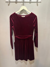 Load image into Gallery viewer, Boden Burgundy Velvet Dress
