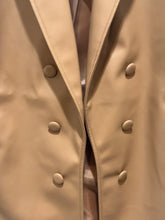 Load image into Gallery viewer, Anne Klein Tan Vegan Leather Blazer
