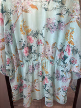 Load image into Gallery viewer, Aqua Multi Floral Kimono

