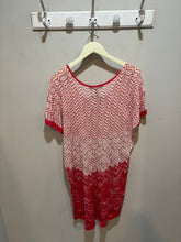 Load image into Gallery viewer, Vintage BCBG Red White Chevron Knit Dress
