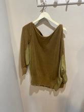 Load image into Gallery viewer, Free People Olive Green Knit Sweatshirt
