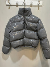 Load image into Gallery viewer, Pretty Little Think Grey Patent Leather Puffer Jacket
