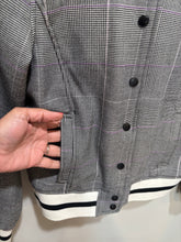 Load image into Gallery viewer, Who What Wear Glen Plaid Bomber Jacket
