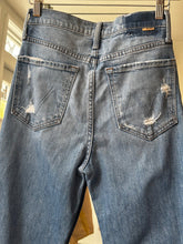 Load image into Gallery viewer, Mother Light Wash Distressed Denim
